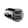 Baseus Mini Dual USB 12V Car Charger 3.1A Fast Charging 2 Port USB Phone Fast Charger Car USB Socket Adapter Car Accessory