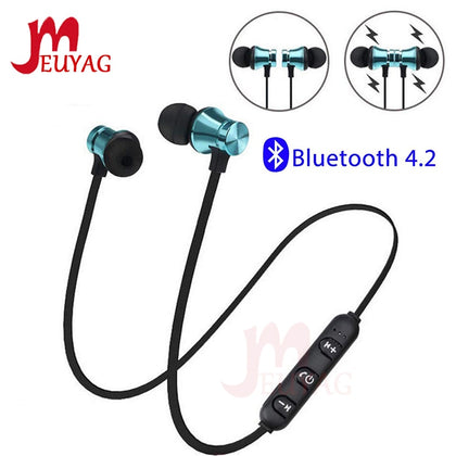MEUYAG Magnetic Wireless bluetooth Earphone XT11 music headset Phone Neckband sport Earbuds Earphone with Mic For iPhone Samsung