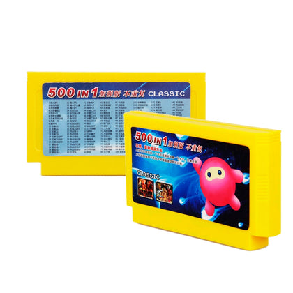 2017 New Arrival 500 in 1 Classic Games Collection 8 Bit 60 Pins Game Card for Video Game Console Memory Card