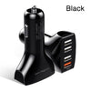 YKZ Car Charger Quick Charge QC 3.0 Car-Charger 4 Ports Fast Car phone Charger Phone Car USB Charger for Samsung Xiaomi iPhone