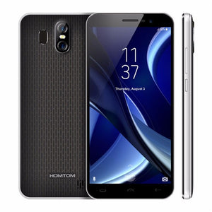 HOMTOM S16 Fingerprint Mobile Phone 5.5Inch 18:9 Screen 2GB RAM 16GB ROM 13MP+8MP Cams MTK6580 Quad-Core 3000mAh Smartphone