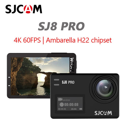 Original SJCAM SJ8 Pro Action Camera 4K 60FPS WiFi Remote Helmet Camera Ambarella Chipset 4K@60FPS Ultra HD Extreme Sports DV