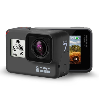 Original GoPro HERO 7 Black Waterproof Action Camera 4K Ultra HD Video 12MP Photos 1080p Live Streaming Go Pro Hero7 Sports Cam