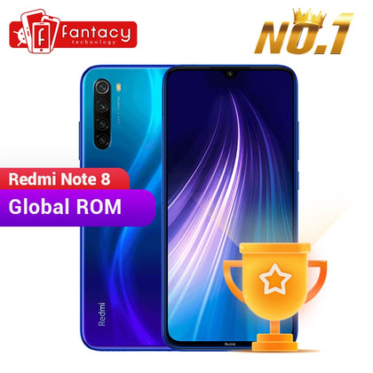 New Global ROM Xiaomi Redmi Note 8 4GB 64GB 48MP Quad Camera Smartphone Snapdragon 665 Octa Core 6.3" FHD Screen 4000mAh