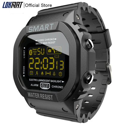 LOKMAT Bluetooth Smart watch men Sport pedometer Waterproof Call Reminder clock digital SmartWatch For ios Android Phone