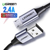 Ugreen Micro USB Cable 2.4A Nylon Fast Charge USB Data Cable for Samsung Xiaomi LG Tablet Android Mobile Phone USB Charging Cord