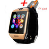 Q18 Bluetooth Smart Watch Q18 Fitness Tracker Touch Screen Support APP Download TF Sim Card Camera Dial /Call for Android Phone