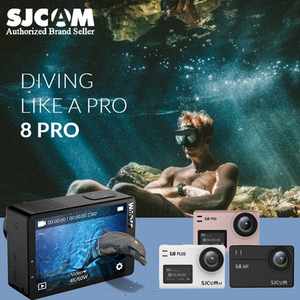 SJCAM SJ8 Series SJ8 Pro 4K 60FPS WiFi Remote Helmet Action Camera Ambarella Chipset 4K/60FPS Ultra HD Extreme Sports DV Camera