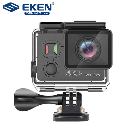 EKEN V50 Pro Action Camera Ambarella A12 IMX258 Sensor real 4K 30FPS Motorcycle Camera WiFi Go Waterproof Mini Sports Camera